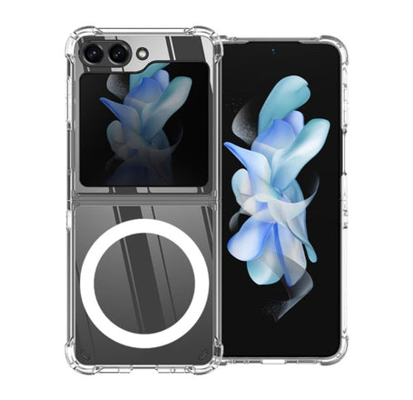 Galaxy Z Flip 5 Wireless Charging Case - CLEAR (Full Bottom Close) (Only Ground Shipping)